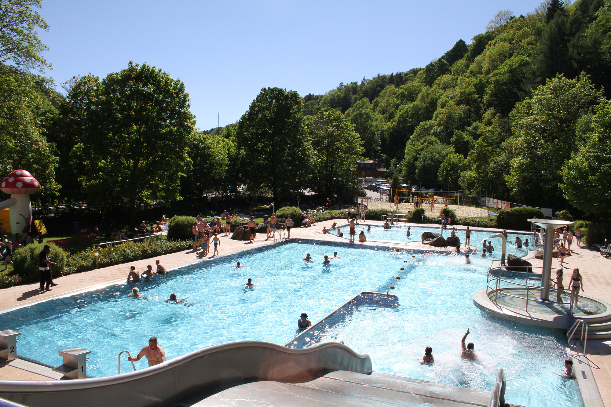 Schwimmen, Spielen, Planschen